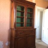 English scriban bookcase in mahogany 19th