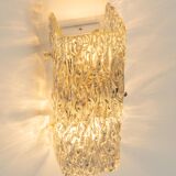 Pairs of Kalmar glass wall lights, Austria, 1960s.