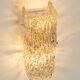 Pairs of Kalmar glass wall lights, Austria, 1960s.