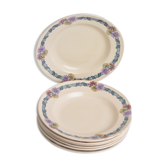 7 assiettes creuse Terre de Fer