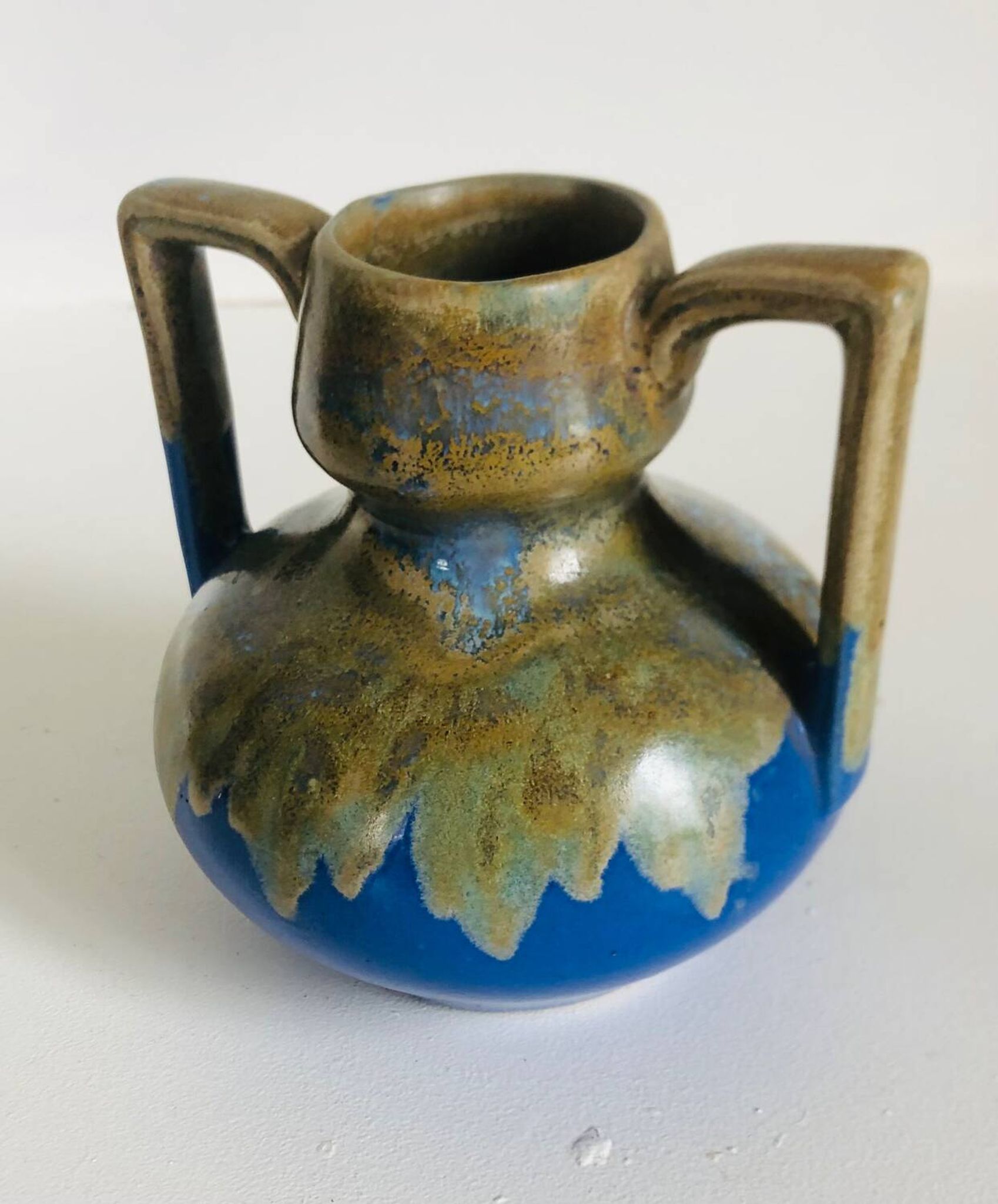 Art Deco stoneware vase signed Alpho by Alphonse Mouton