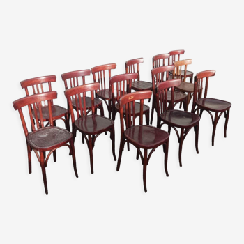 Bistro lot 9 tables and 16 chairs mahieu Jule bry