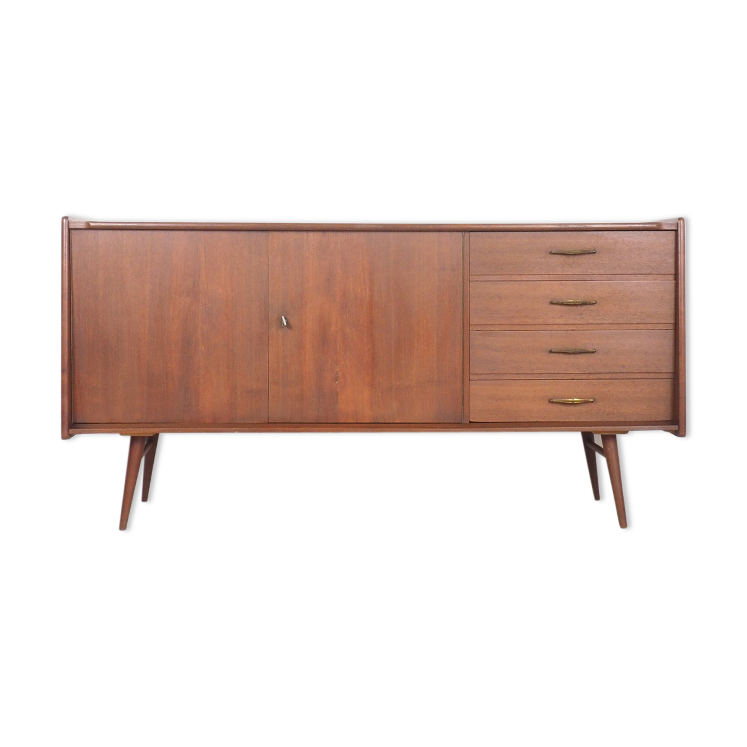 Vintage Dutch design sideboard in teak 1950's