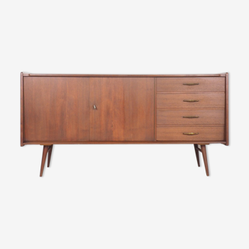 Vintage Dutch design sideboard in teak 1950's