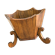 Wooden hexagonal planter