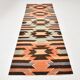 Orange Brown Tribal Kilim Runner Rug, 108x297Cm