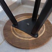 Tabouret métal & bois dans le style de Rowac années 1950/60. industriel