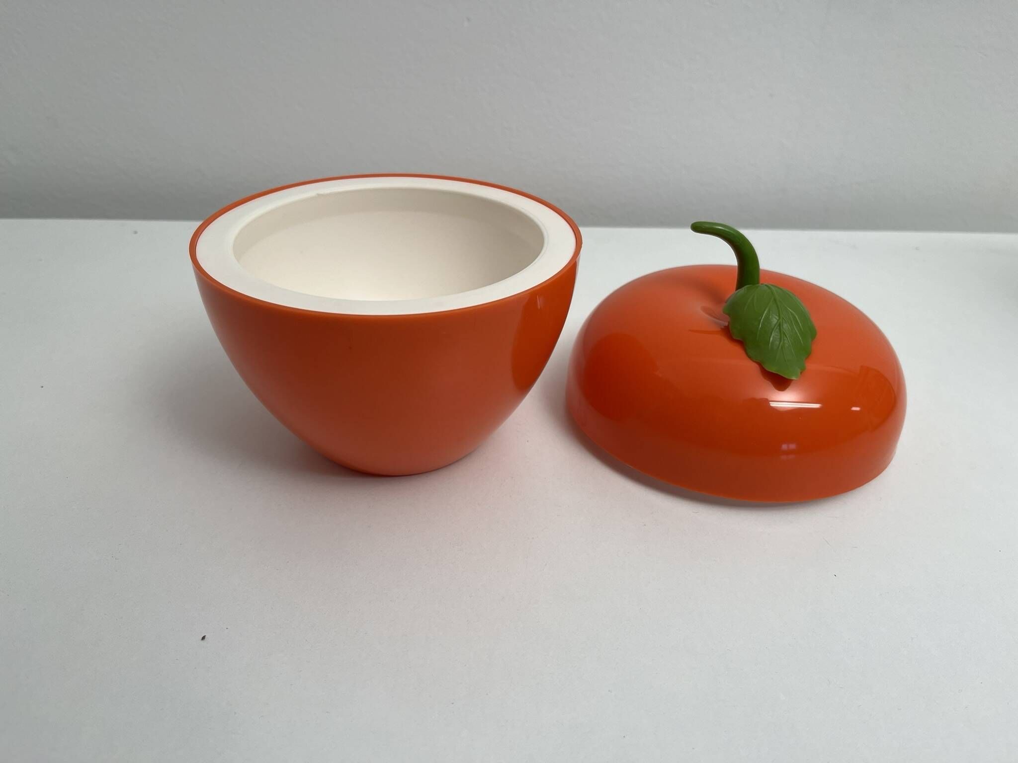 Seau a glace glaçons vintage en forme de pomme