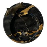 Vienna bronze tray with dog scottish terrier austria marble catchall