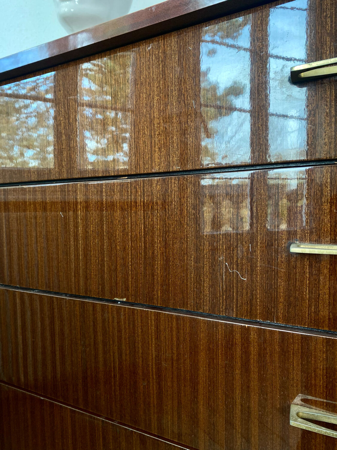 Commode vintage 4 tiroirs années 60