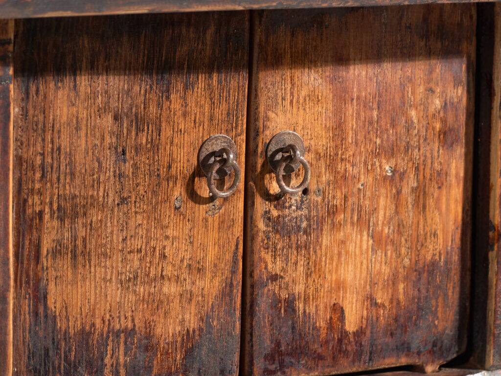 Old elm wood console – China, around 1900
