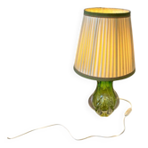 Vintage green glass MURANO table lamp / floor lamp
