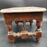 Low stool in old wood