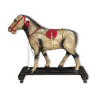 Paper mache horse on wheels