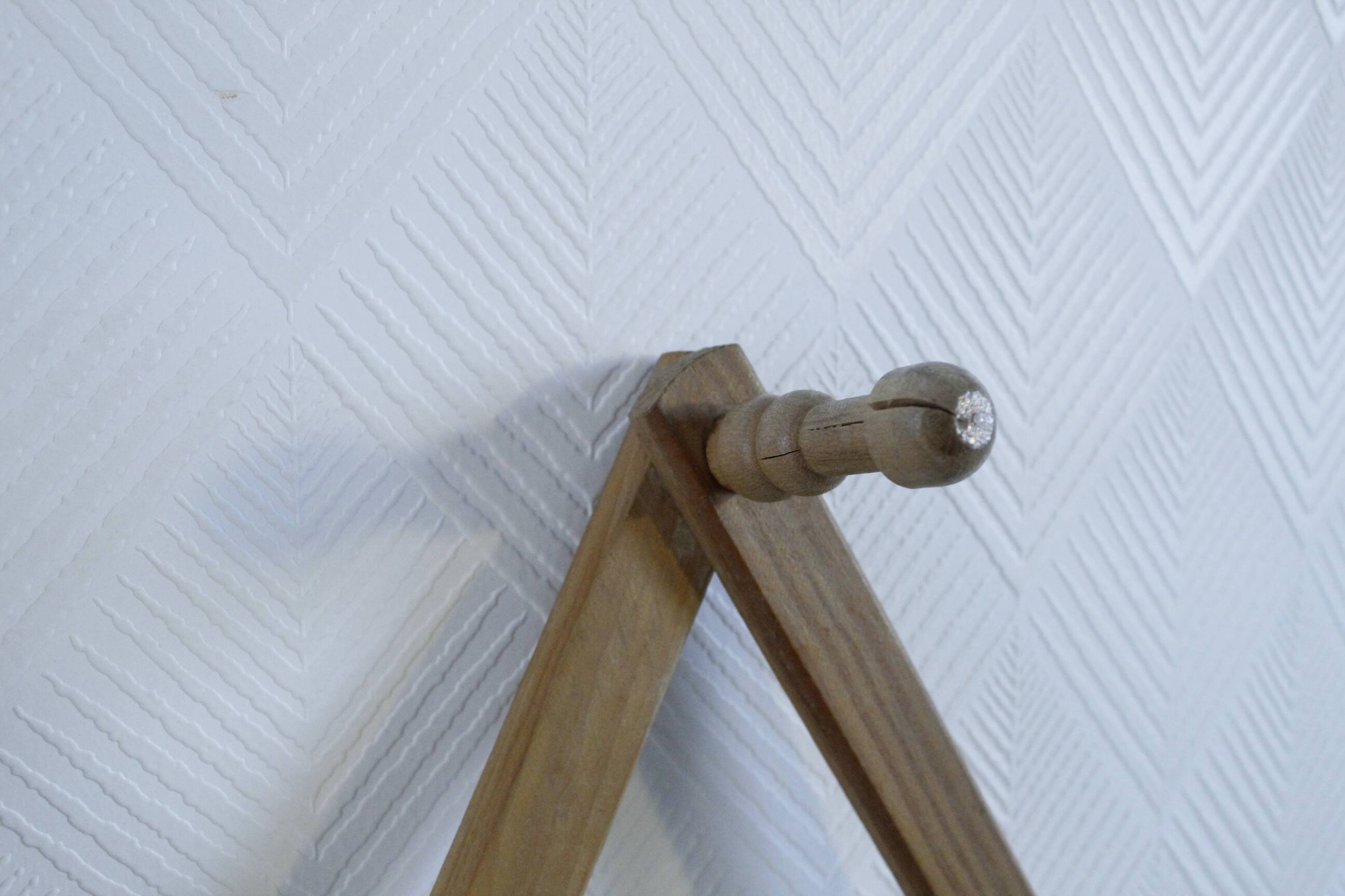 Vintage pine accordion coat rack