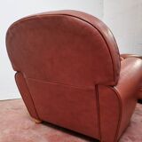 Leather club chair