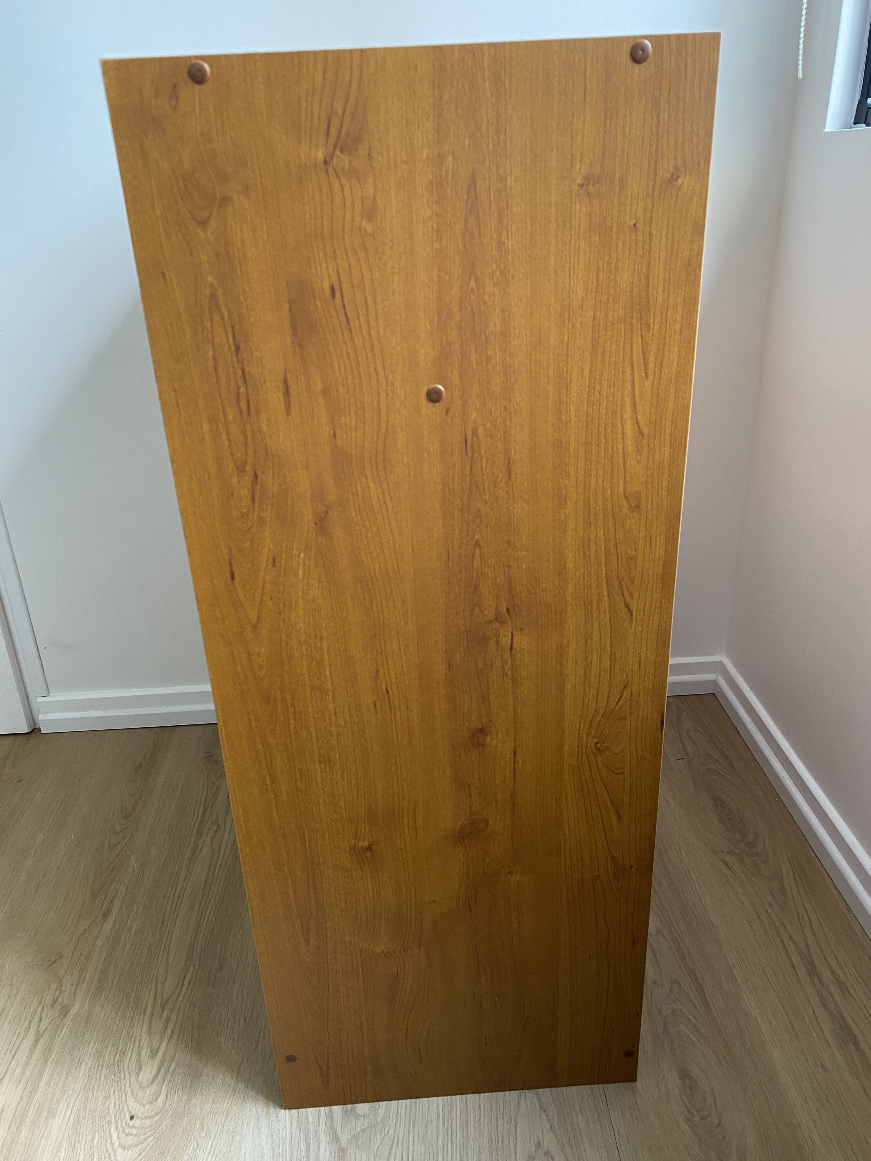 Low storage unit, 70s/80s three height-adjustable shelves