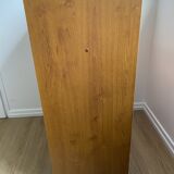Low storage unit, 70s/80s three height-adjustable shelves