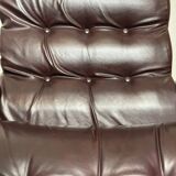 Vintage lounge chair in imitation leather from the 70s