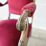 Vintage antique pink chair / armchair