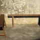 Paire de bancs de ferme 150 cm