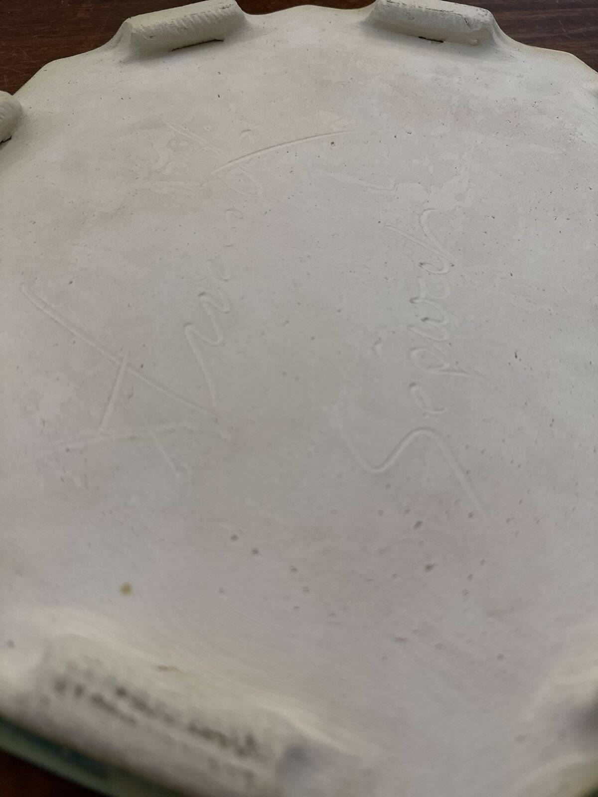Large dessous de plat en céramique de Annick Séguret