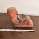 Ancient Chac Mool Sculpture Pre-Columbian Maya Toltec Terracotta Pottery
