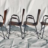 Lot de 4 chaises en teck scandinave