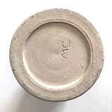 Blue ceramic cylinder vase