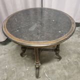 Napoleon 3-point or center table with black marble top