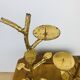 Pair of golden foliage candlesticks