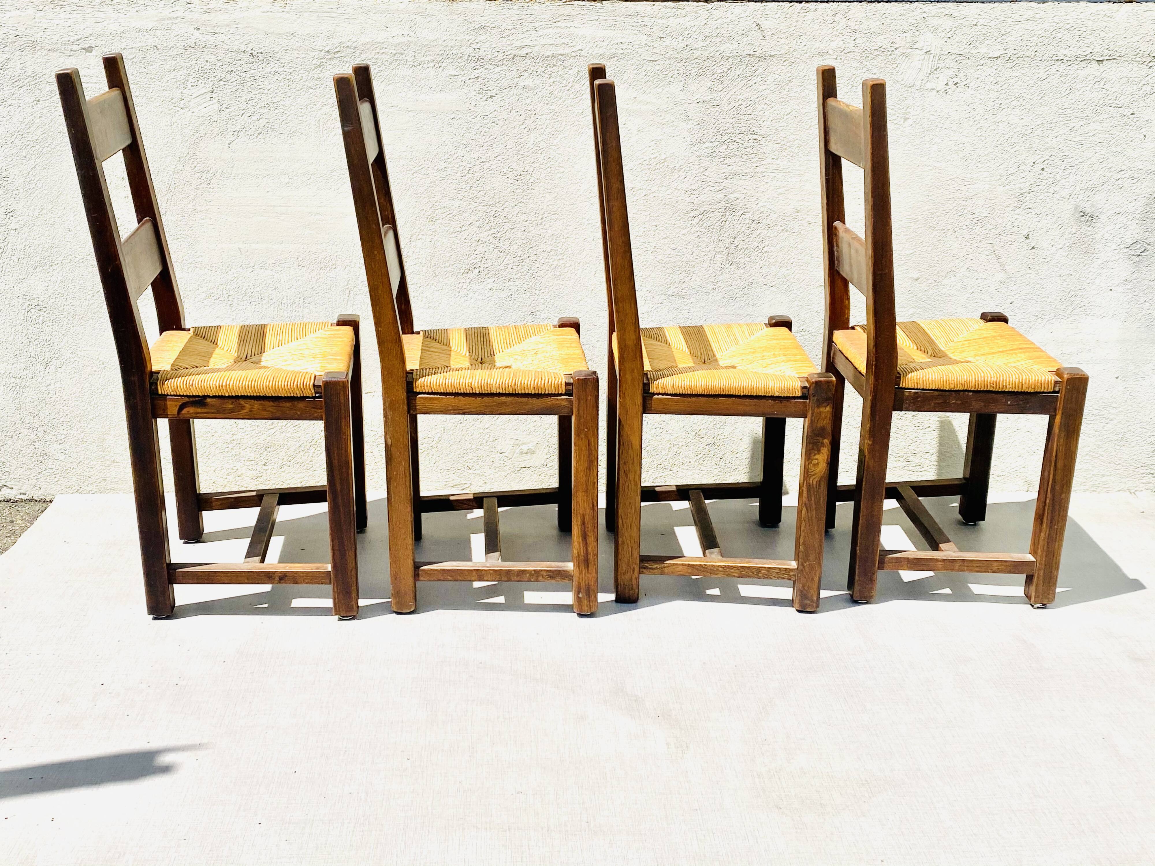 Vintage straw chairs