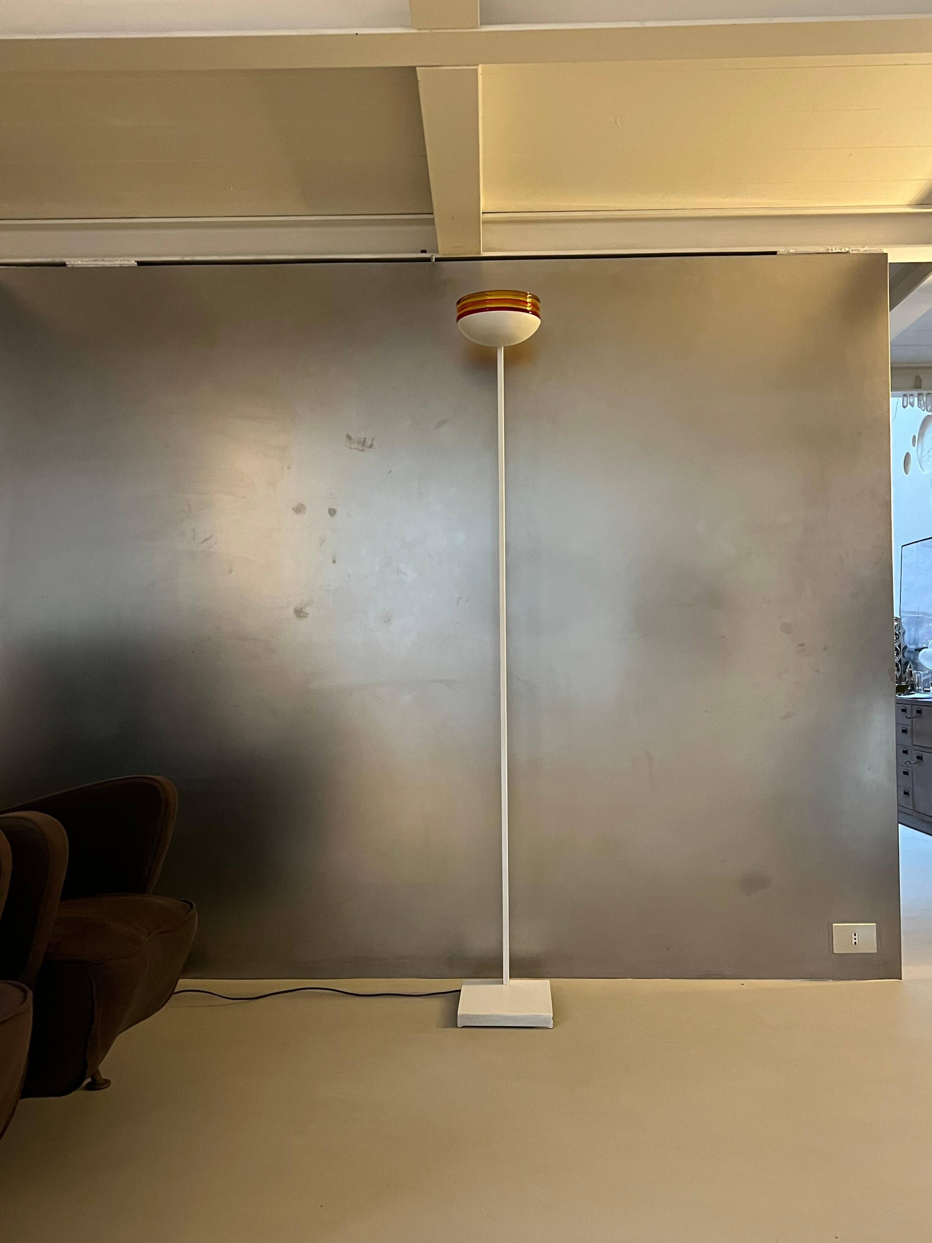 Roberto Pamio for leucos Murano floor lamp, Colourful Decorative Murano Light