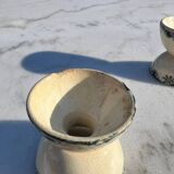 Set of Two Egg Cups in Old Earthenware