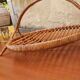 Vintage fruit cup year 50 rattan