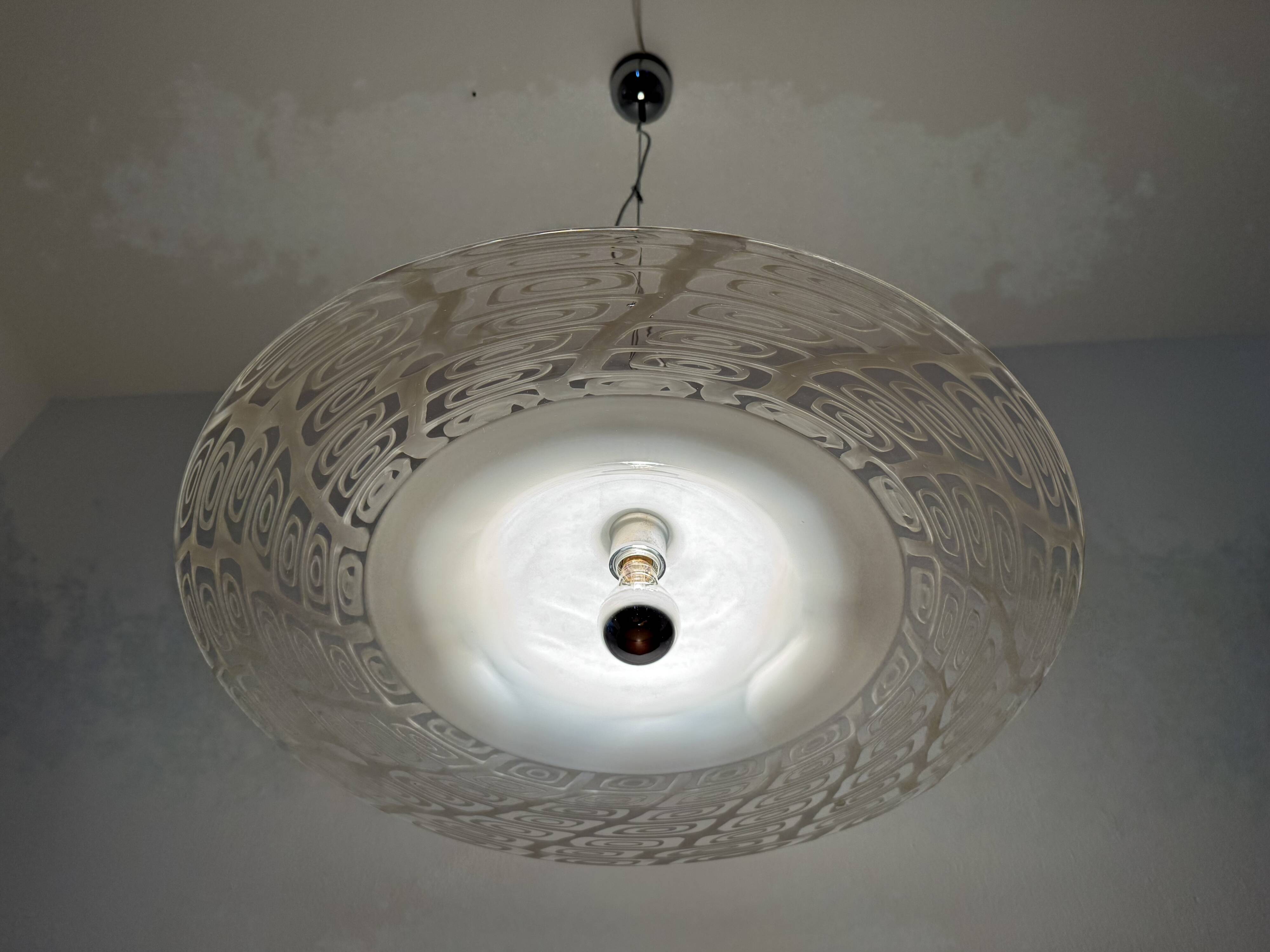 Large Murano Glass Pendant Lamp