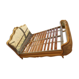 Louis xv basket bed with gilding and box spring