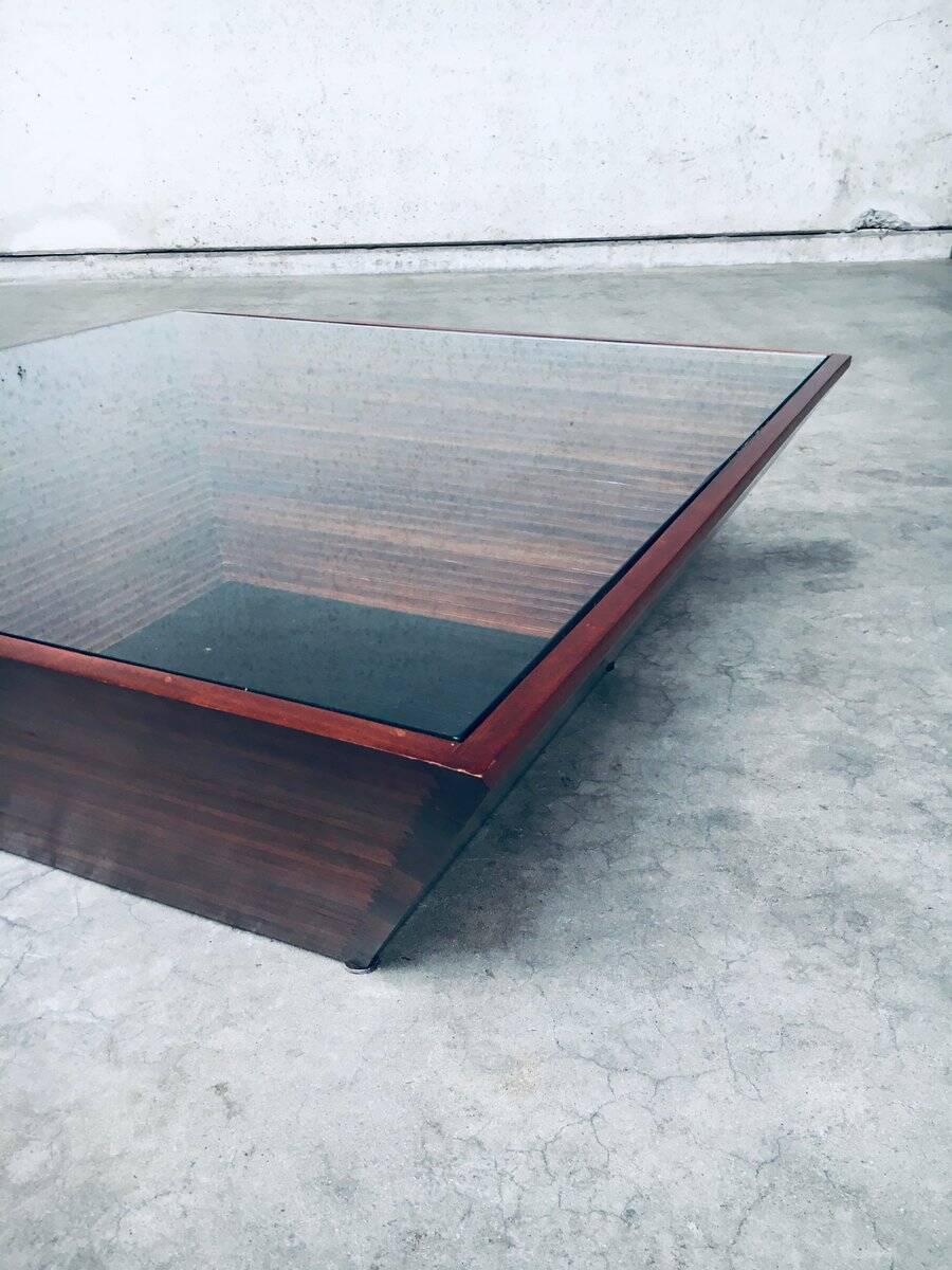 Postmodern Reverse Pyramid Coffee Table, 1980s