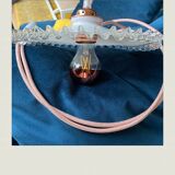 White and pink vintage walker