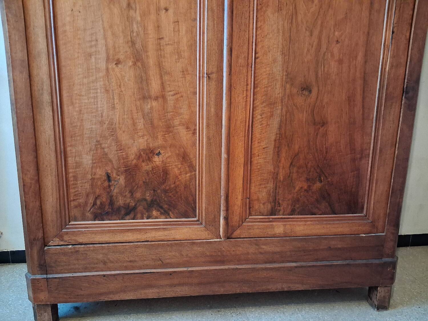 Antique walnut wardrobe