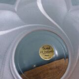 Crystal ashtray, flower shape, water lily J.G. Durand, Cristal d’Arques