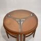 Tables basses gigognes en verre et teck
