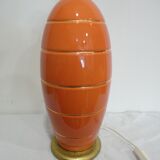 Vintage longwy earthenware lamp