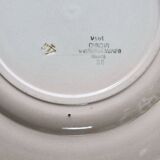 Round serving dish vintage faience Digoin Sarreguemines 9181