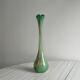 Transparent colored glass soliflore vase
