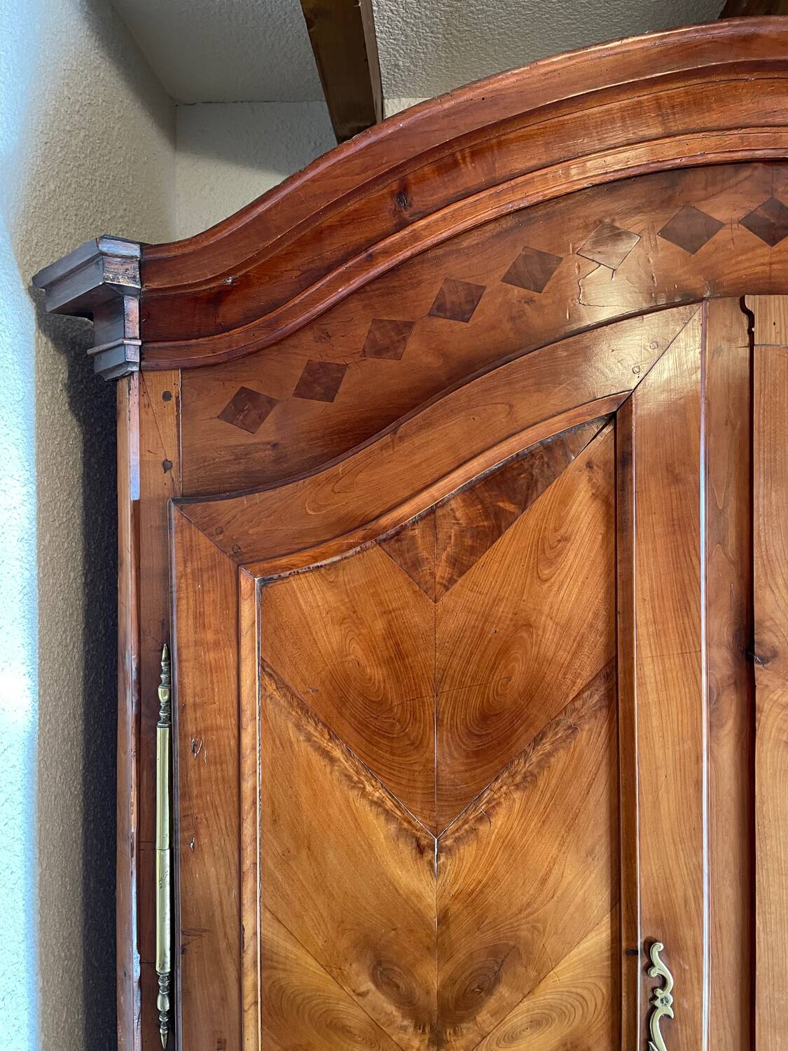 19th-century antique wardrobe