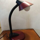 Burgundy and black industrial style desk lamp 1996