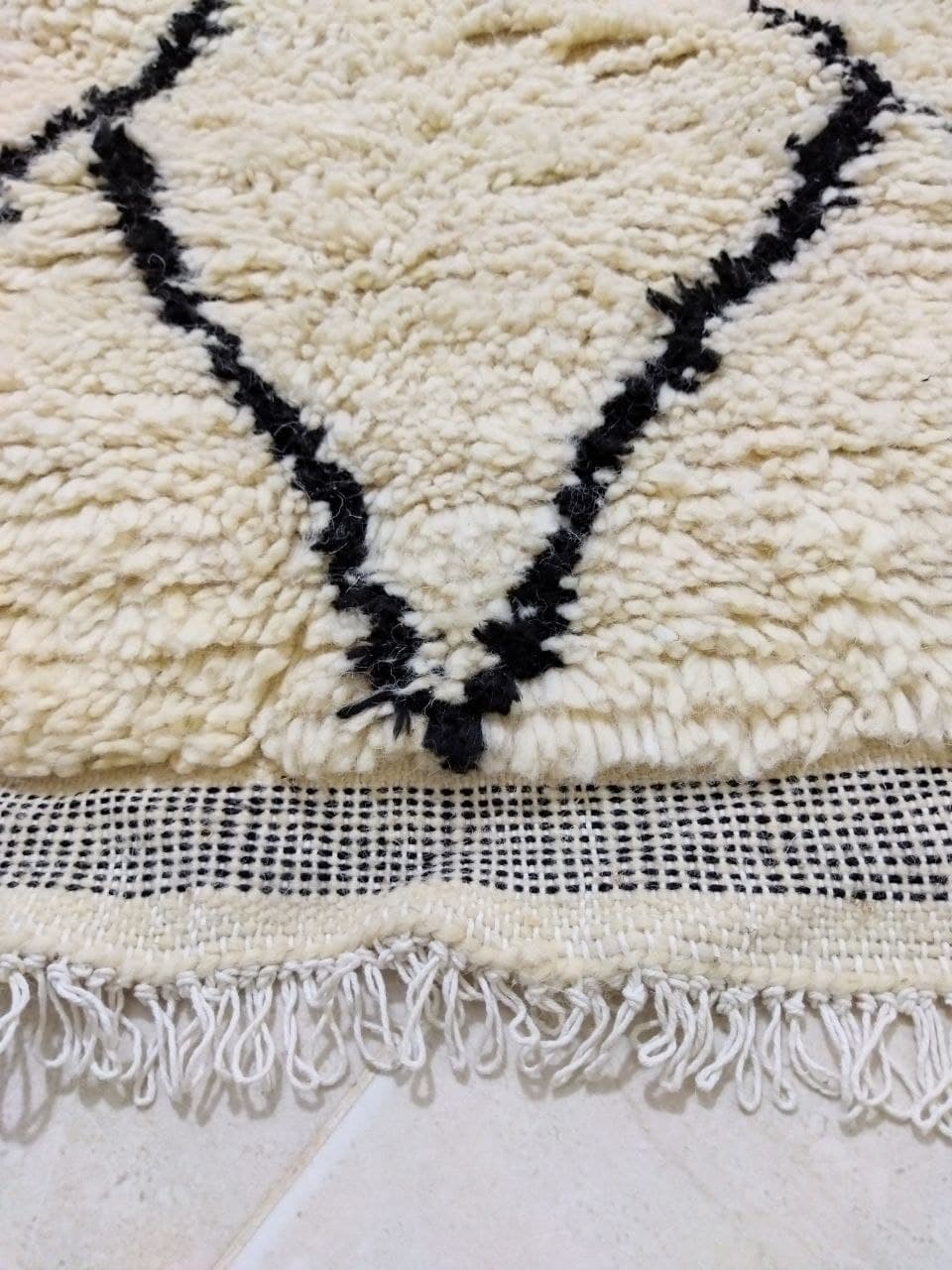 Tapis marocain en laine berbère 153 x 97cm