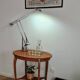 Marquetry side table from the mid-20th century.