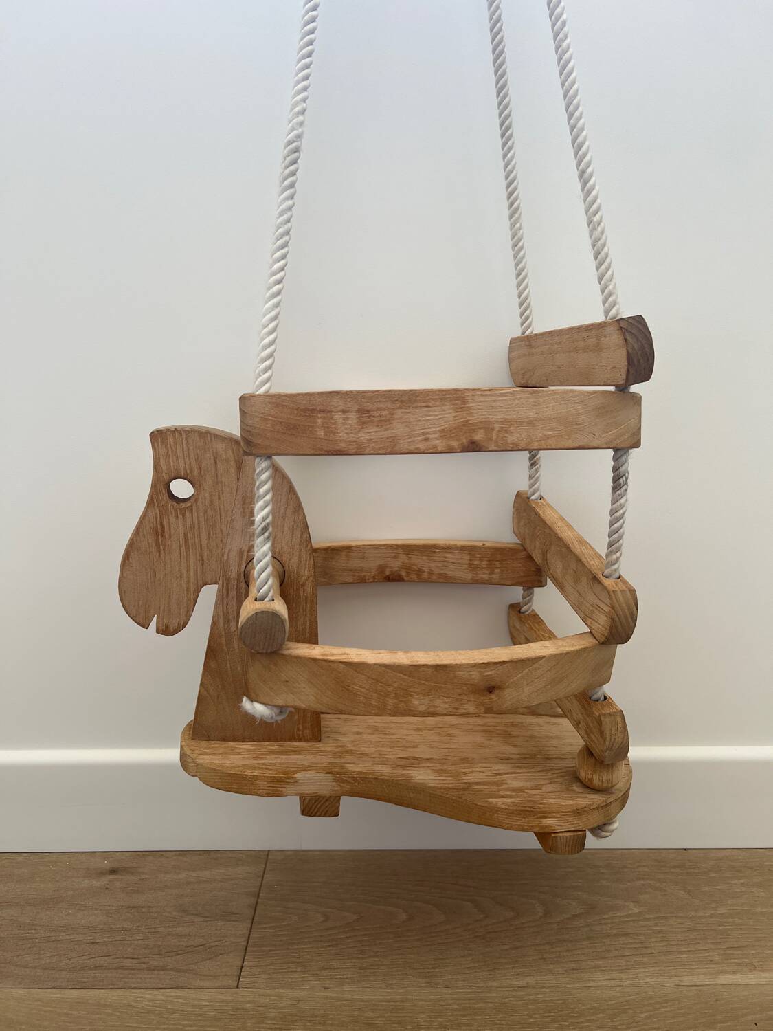 Wooden children's swing